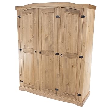 Core Flat Packed Corona 3 Door All Hanging Triple Wardrobe Amazon