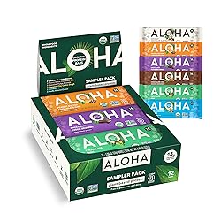 ALOHA Organic Plant Based Protein Bars - 6 Flavor
