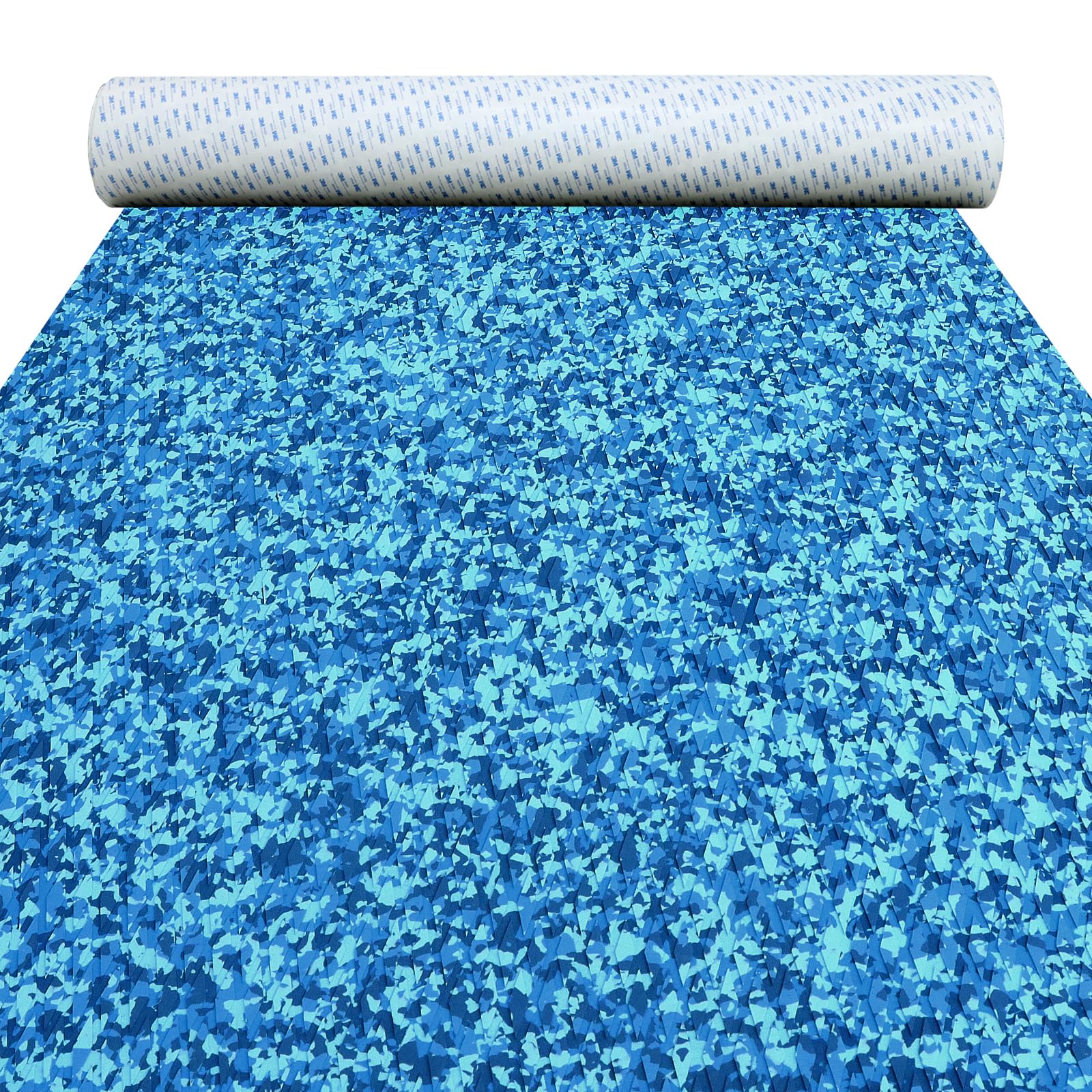 Photo 1 of HXBYX Boat Flooring EVA Foam Boat Decking with 3M Adhesive Backing Sea Deck Boat Flooring Self-Adhesive Faux Teak Material Non-Slip Cooler Flooring for Kayak Yacht SwimPool RV 94.5"x 47.2"/23.6"/11.8"
