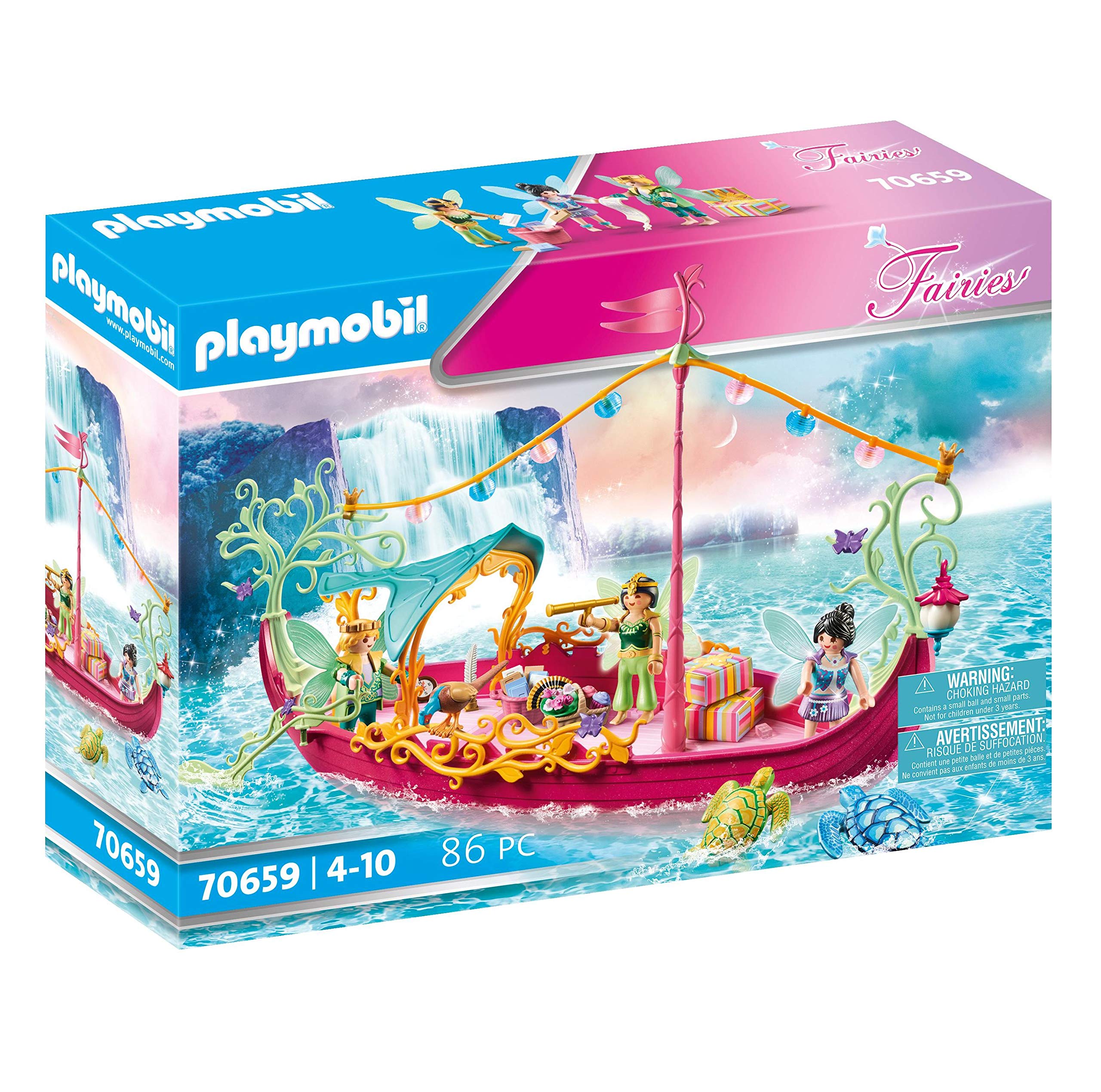 PLAYMOBIL Fairies 70659 Romantic Fairy Boat, 4 Years and Above