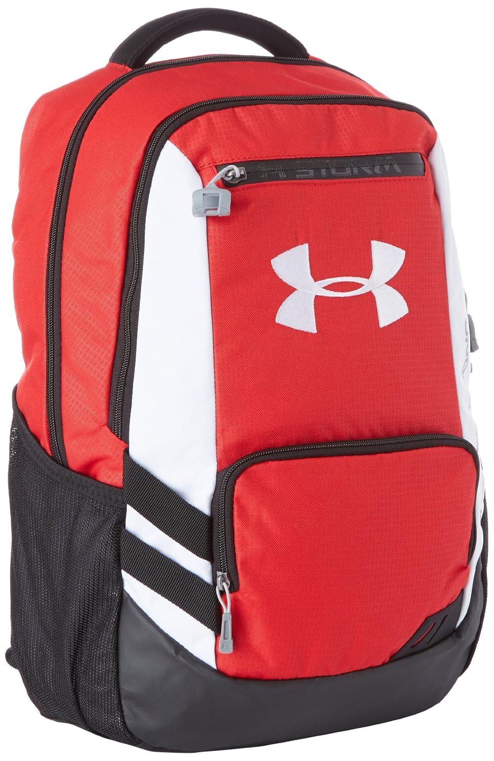 under armour red and black backpack