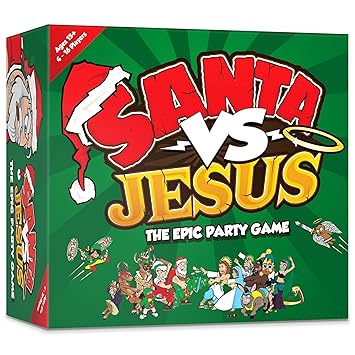 Santa VS Jesus - The Epic Christmas Party Card Game for Families, Friends, Adults, Large Groups and board game enthusiasts.