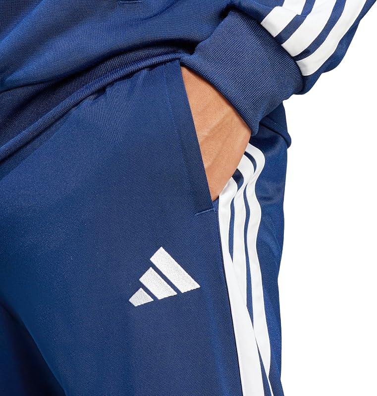 Uomo Sportswear Basic 3 Stripes Tricot Track Suit, Dark Blue, M — foto 5 di 6