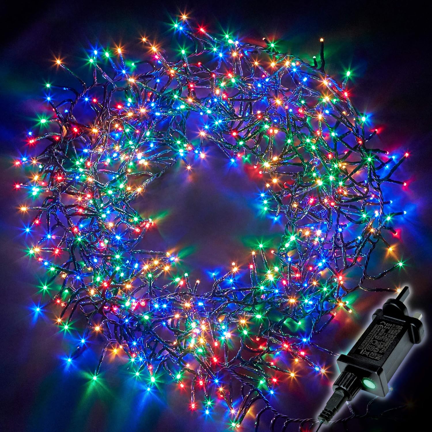 Christmas Lights 2000 LED 24m Multi 