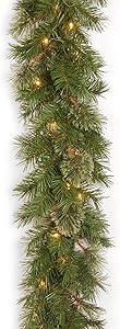 National Tree Company Company lit Artificial Christmas Garland Includes Pre-strung White Lights Atlanta Spruce - 9 ft, 9 x 10 Feet