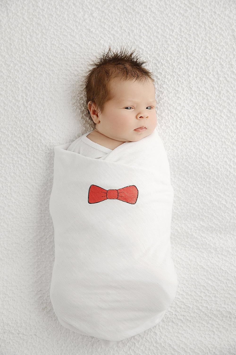 bow swaddle boy