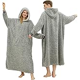 PJGGZ Snuggy Hooded Blanket for Adult, Wearable Blanket Hoodies for Women & Men Warm Cozy Sherpa Sweatshirt with Giant Pocket