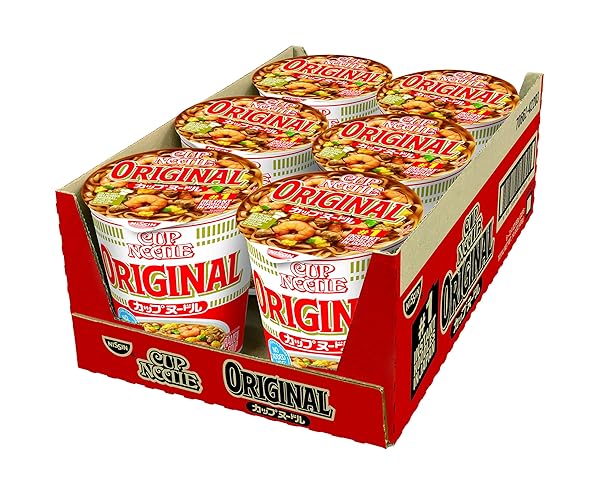NISSIN CUP NOODLE RAMEN NOODLE SOUP, ORIGINAL, 2.4 OUNCE (PACK OF 6)