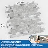 M MOFIT 3D Brick Marble Peel and Stick Tile Waterproof Kitchen Bathroom Decor view 5