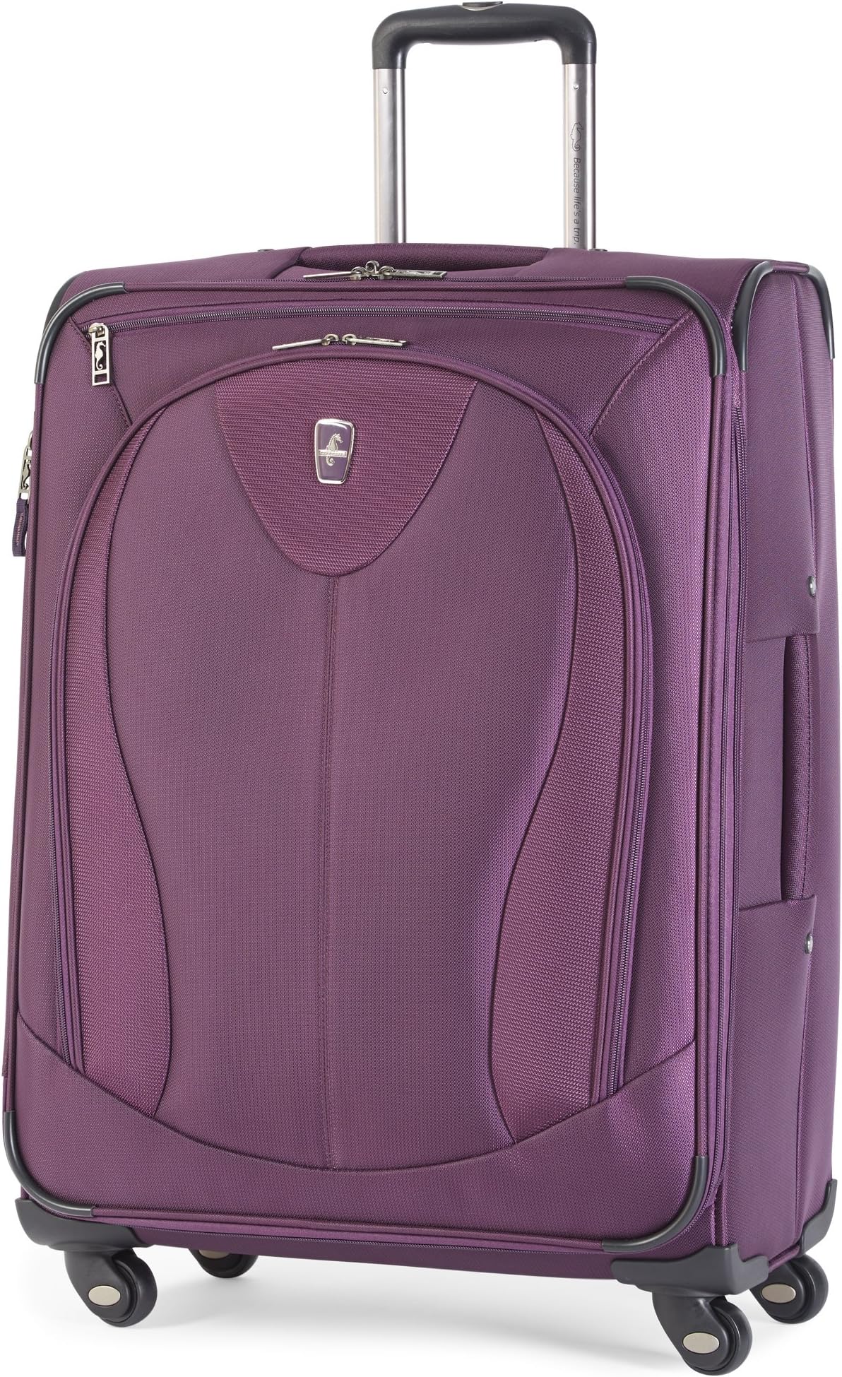 Atlantic Luggage Ultra Lite 3 25" Expandable Spinner, Purple, One Size