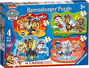 Ravensburger - Paw Patrol - 4 Puzzle Forma Gigante, Edad ...