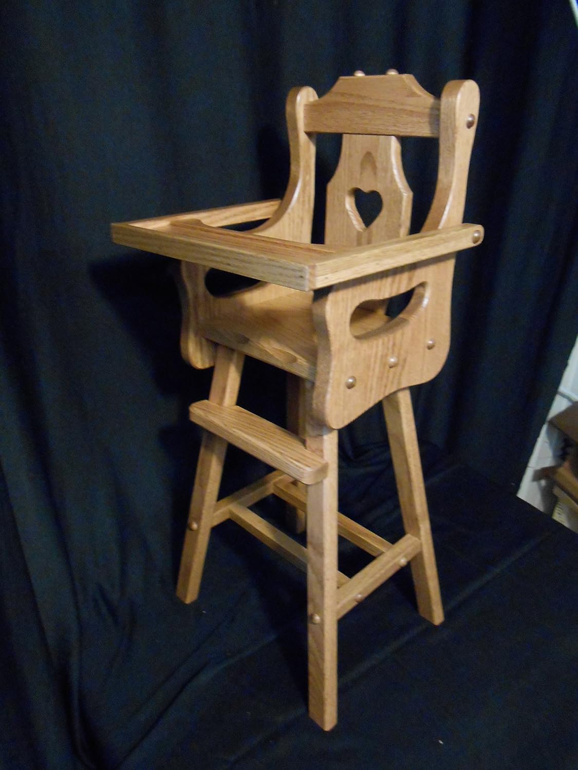 amish wooden high chair