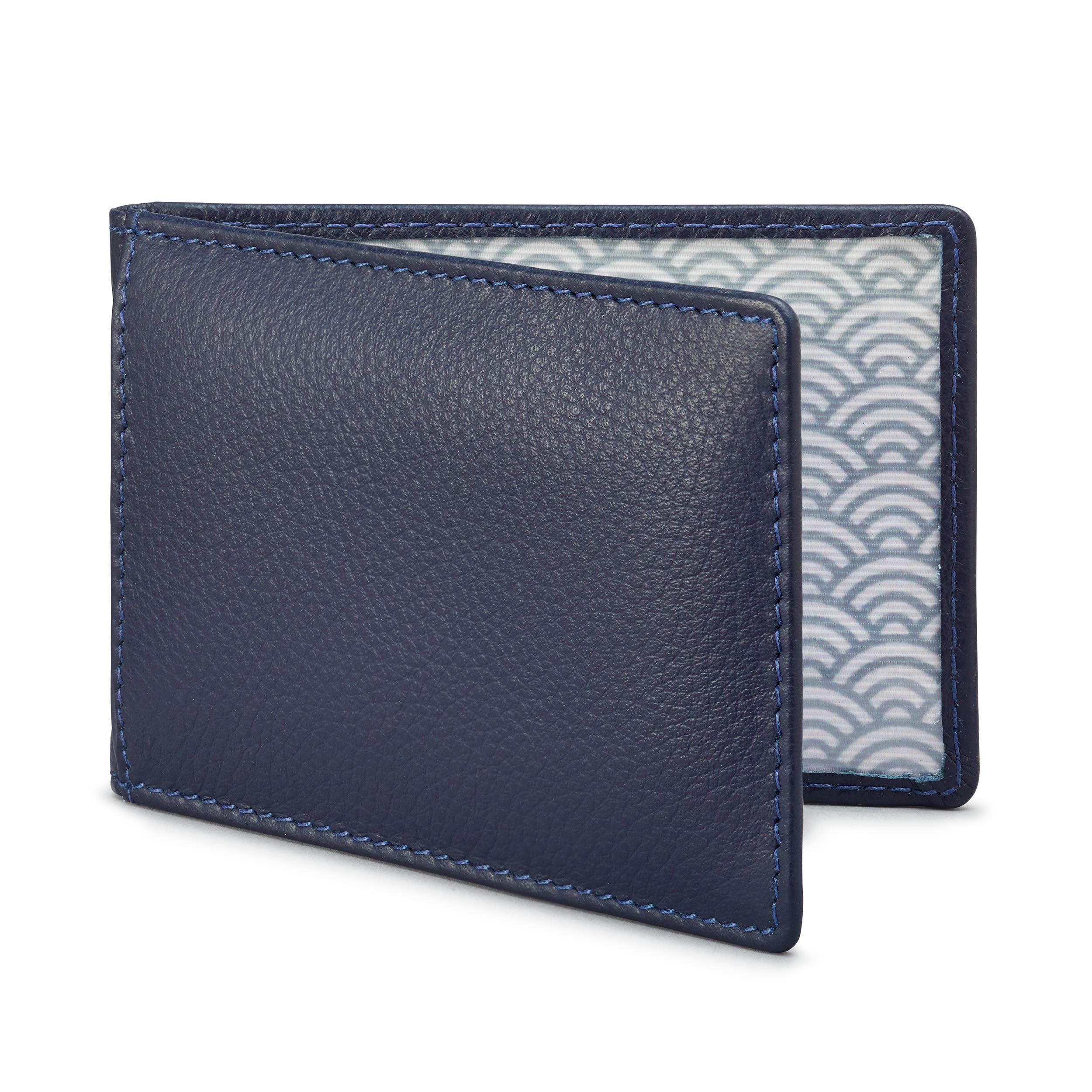 Duke Leather Travel Pass Holder by Yoshi (Navy)