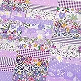 42Pcs 9.8" x 9.8"(25 * 25CM) 21 Colors Cotton