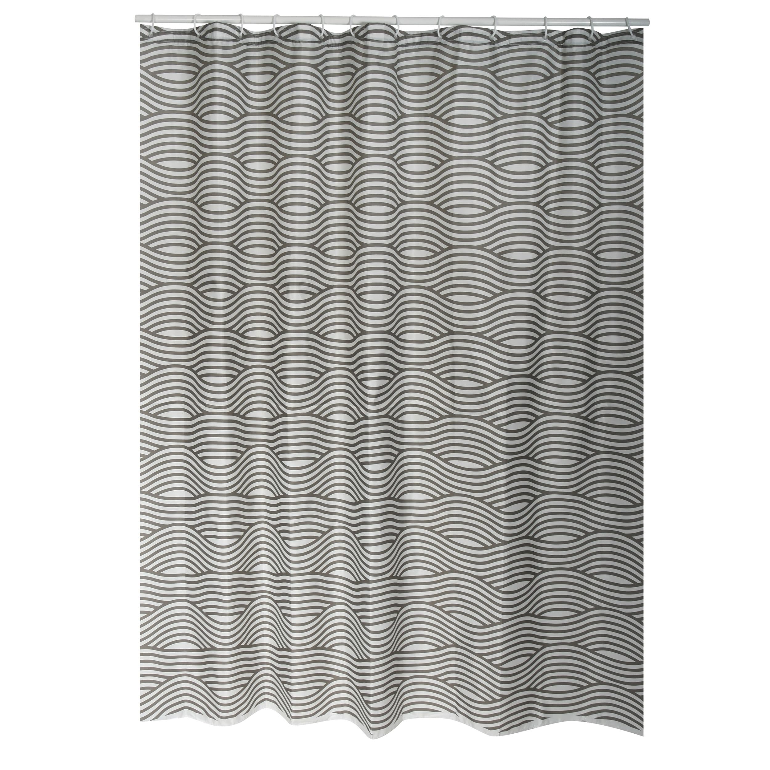 MSV Shower curtain Premium 180x200cm anthracite