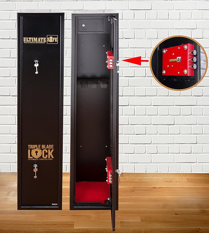 Ultimate Safe® 5 Shotgun Gun Safe With Unique Triple Blade Lock