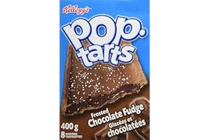 Kellogg's Pop-Tarts Toaster Pastries, Frosted Chocolate Fudge 400g - 8 Pastries, Frosted Chocolate Fudge, 400 Grams