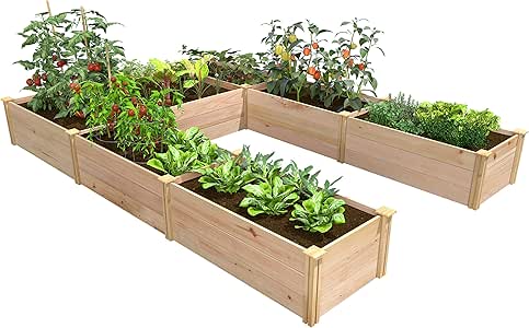 Amazon.com: Greenes Fence Premium Cedar Raised Garden Bed 8 ft. x 12 ft