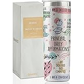 Onebttl Principal Appreciation Gifts for Women, 20oz Insulated Stainless Steel Tumbler with Lid and Straw for Principal Day, Appreciation Day, Christmas, Retirement - Daily Affirmations