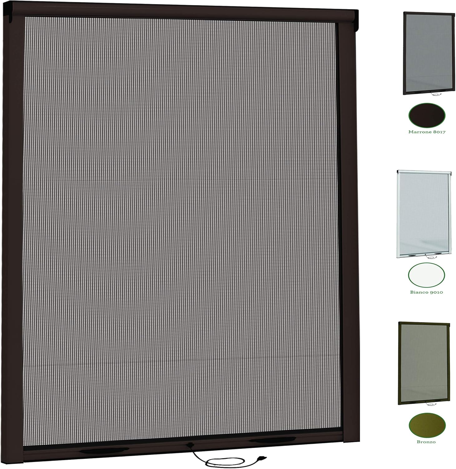 Zanzariere a Rullo per Porta Finestre Kit Fai Da Te Zanzariera