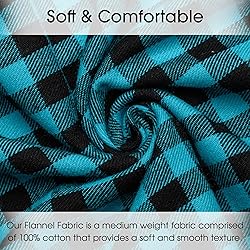 Pico Textiles 1 Yard Turquoise Buffalo Plaid