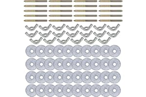 Allazone 20 PCS Bird Cage Accessories - Nuts and Screws for Bird Perches, Platforms, Playgrounds, Food Feeders, Breeding Boxes