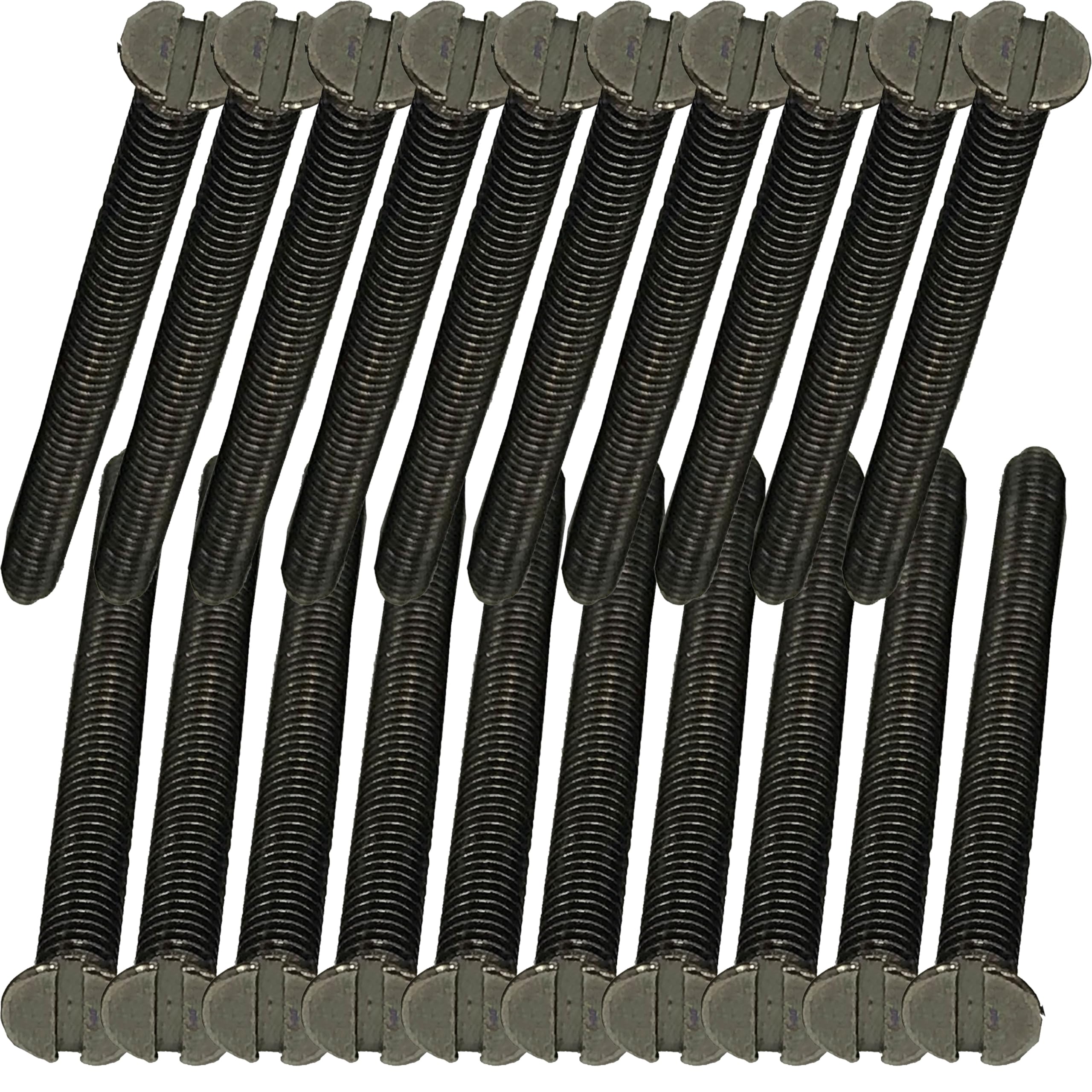 Black Nickel Flat Head Long Electrical Socket Switch Screws (20, 40mm)