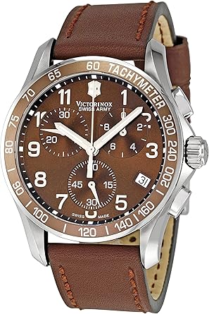 Victorinox 241151 - Reloj de Pulsera Hombre, Color Marrón