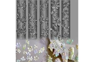 GEHAIWO 3D Flowers Nail Mold Silicone Nail Tools Spring Flower Nail Charms Resin Molds Nail Art for Accessories Nail Supplies