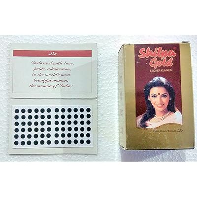Shilpa Gold Sticker Kumkum Bindi Black, Size Dr-7 South Africa