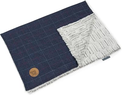 Petface Midnight Tweed Soft Fleece Comforter Bedding Blanket for Dogs