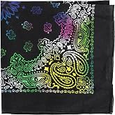 Motique Accessories 22 Inch Cotton Paisley Bandana