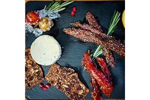 Smoked Salmon Holiday Gift Box – Wild Sockeye & Pepper Smoked Candy with Crackers, Chocolates & Boursin Cheese – Gourmet Chri