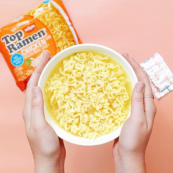NISSIN TOP RAMEN NOODLE SOUP, CHICKEN, 3 OUNCE (PACK OF 24)