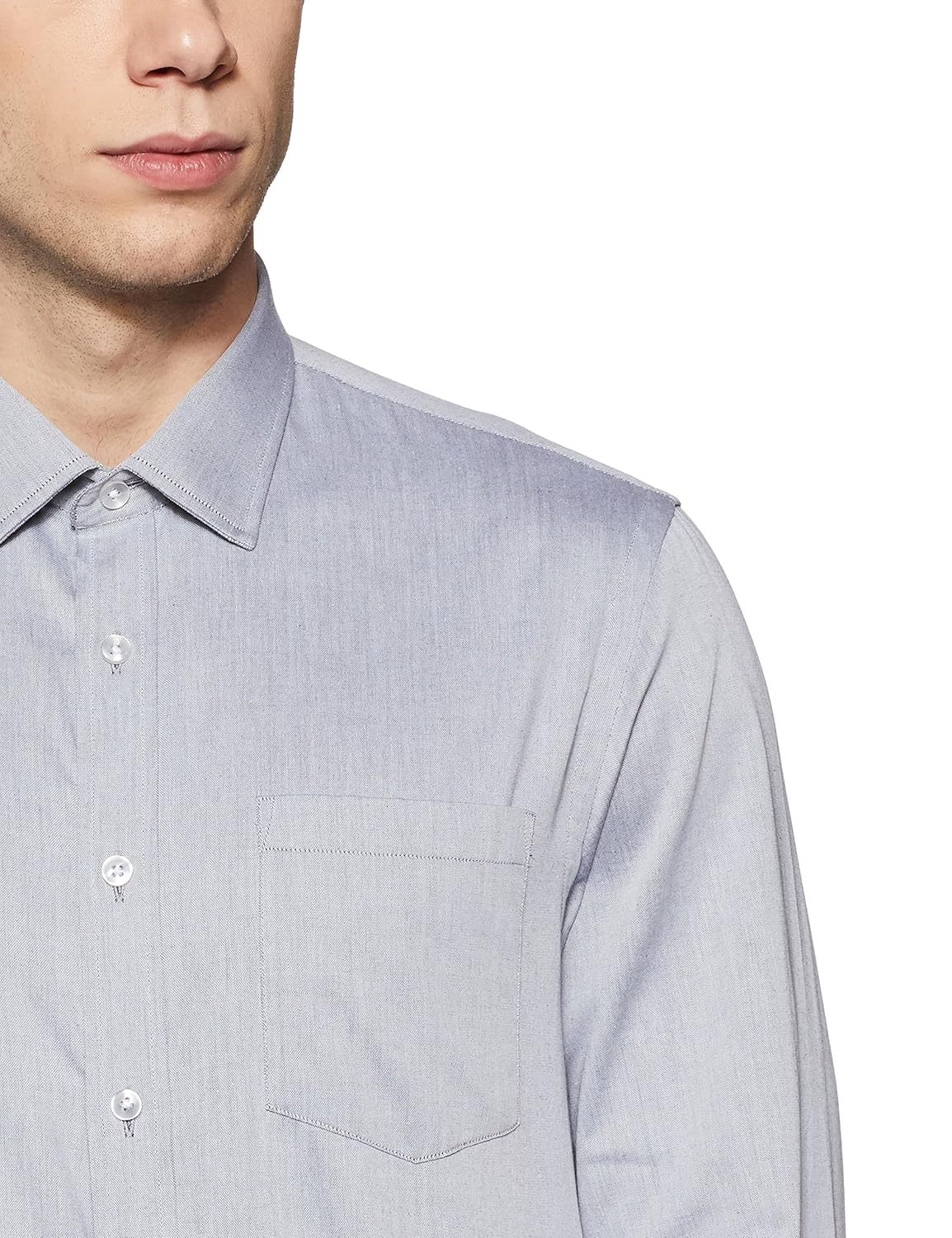 arrow men's solid slim fit formal shirt