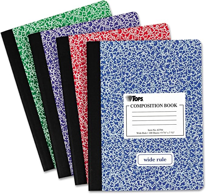 TOP63794 Composition Book w/Hard Cover Composition