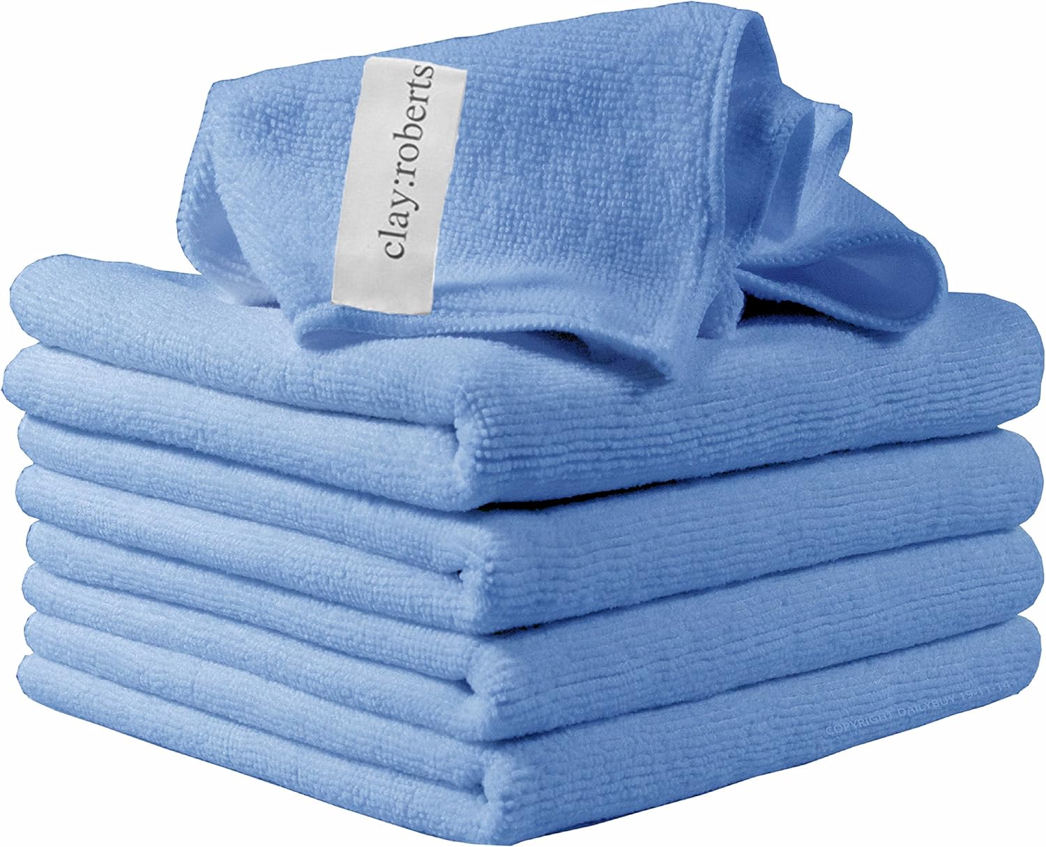 Microfibre Cleaning Cloths, 5 Pack, Blue, Microfibre Dusters, Machine