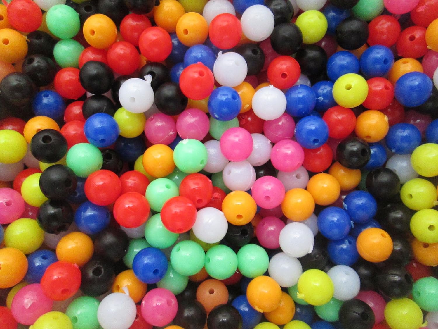 8mm Beads for Fishing, Multi Coloured x200 per pack. Ideal for rigs