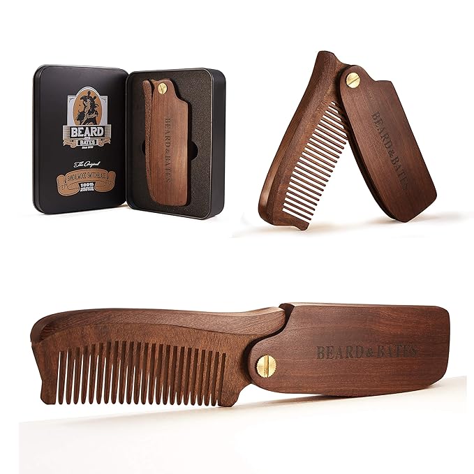 Beard & Bates | The Original Folding Wooden Beard Hair Comb