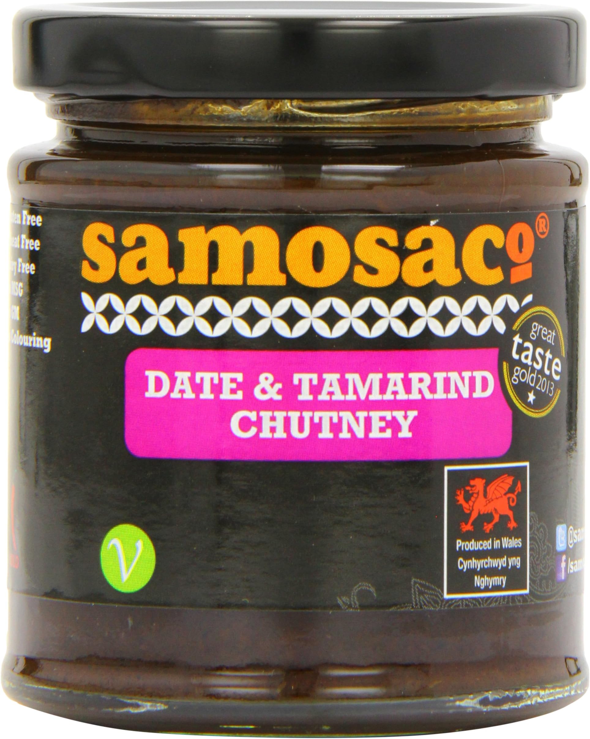 Samosaco Date and Tamarind Chutney 210g (Pack of 6)