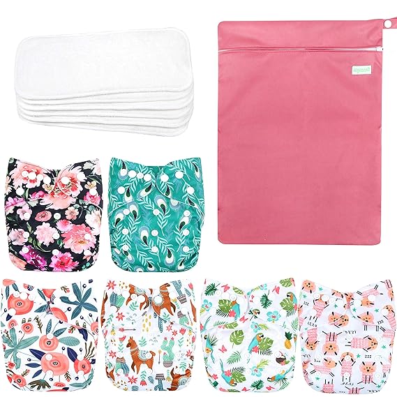 wegreeco washable reusable baby cloth pocket diapers