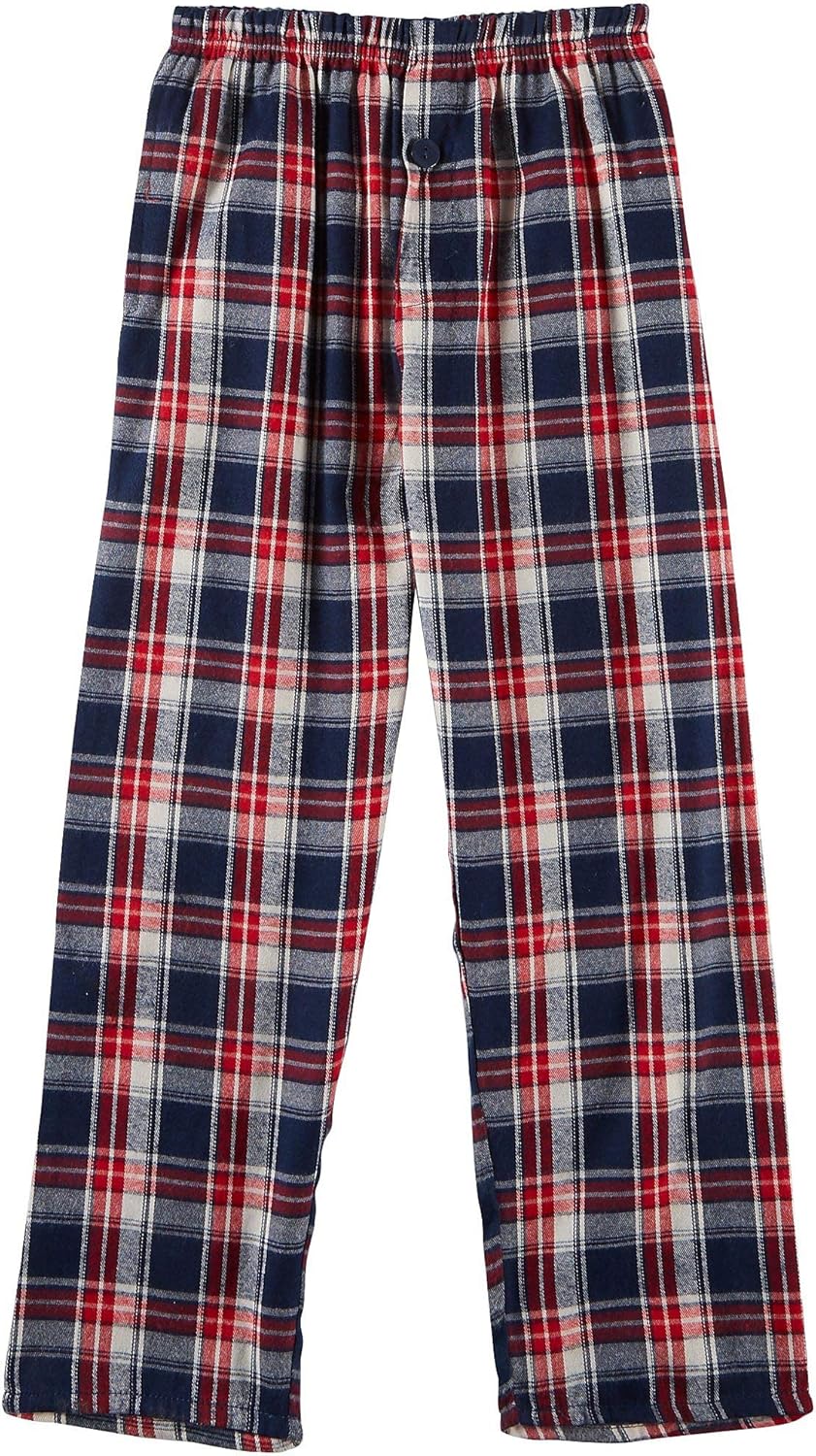 boys plaid pajama bottoms