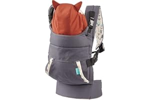 Infantino Cuddle Up Carrier - Ergonomic Fox-Themed face-in Front Carry and Back Carry with Removable Character Hood for Infants and Toddlers 12-40 lbs