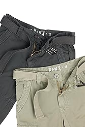 Raw X Boys Cargo Shorts 8-18 | 100% Cotton Belted