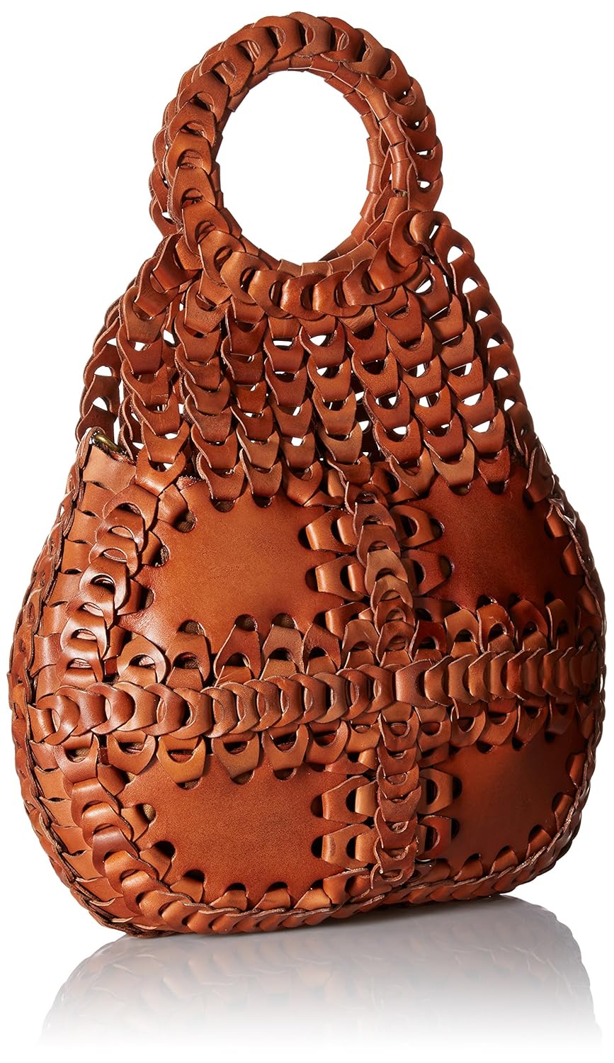 patricia nash pisticci chainlink leather shoulder bag