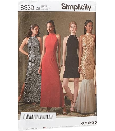 Amazon.com: Simplicity Women's Open Back, Mermaid Style, and Little Black Dress  Sewing Patterns, Sizes 12-20 : Arts, Crafts & Sewing