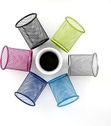 D.RECT Metal Pen Holder Round Wire Mesh Black 85 mm Office Organizer view 7