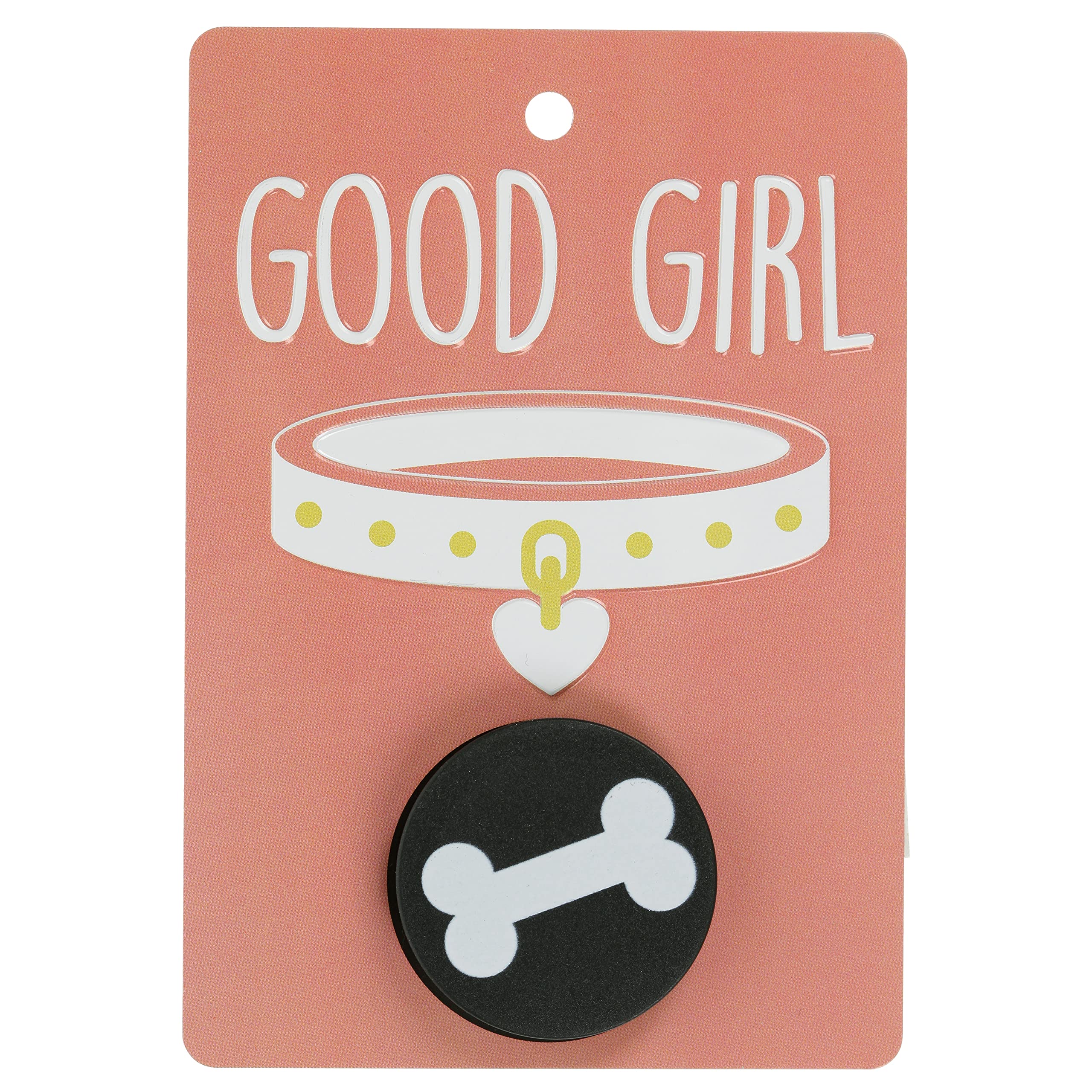 Pooch Pals Good Girl Dog Lead Holder Wall Mounted Plaque Pop-Out Hook Hanger