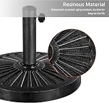 Yaheetech 14kg Cast Iron Effect Parasol Base 38/48mm Ø Heavy Duty Black view 4