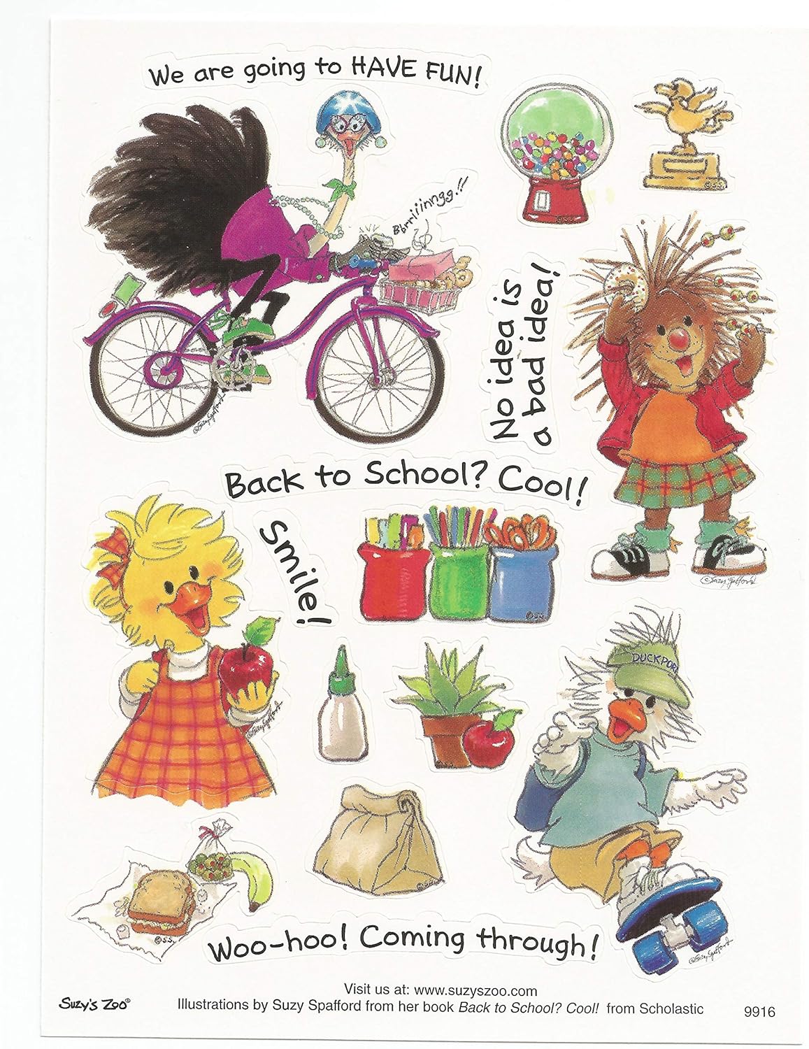 Suzy Zoo Ranking Top13 School Fun Stickers